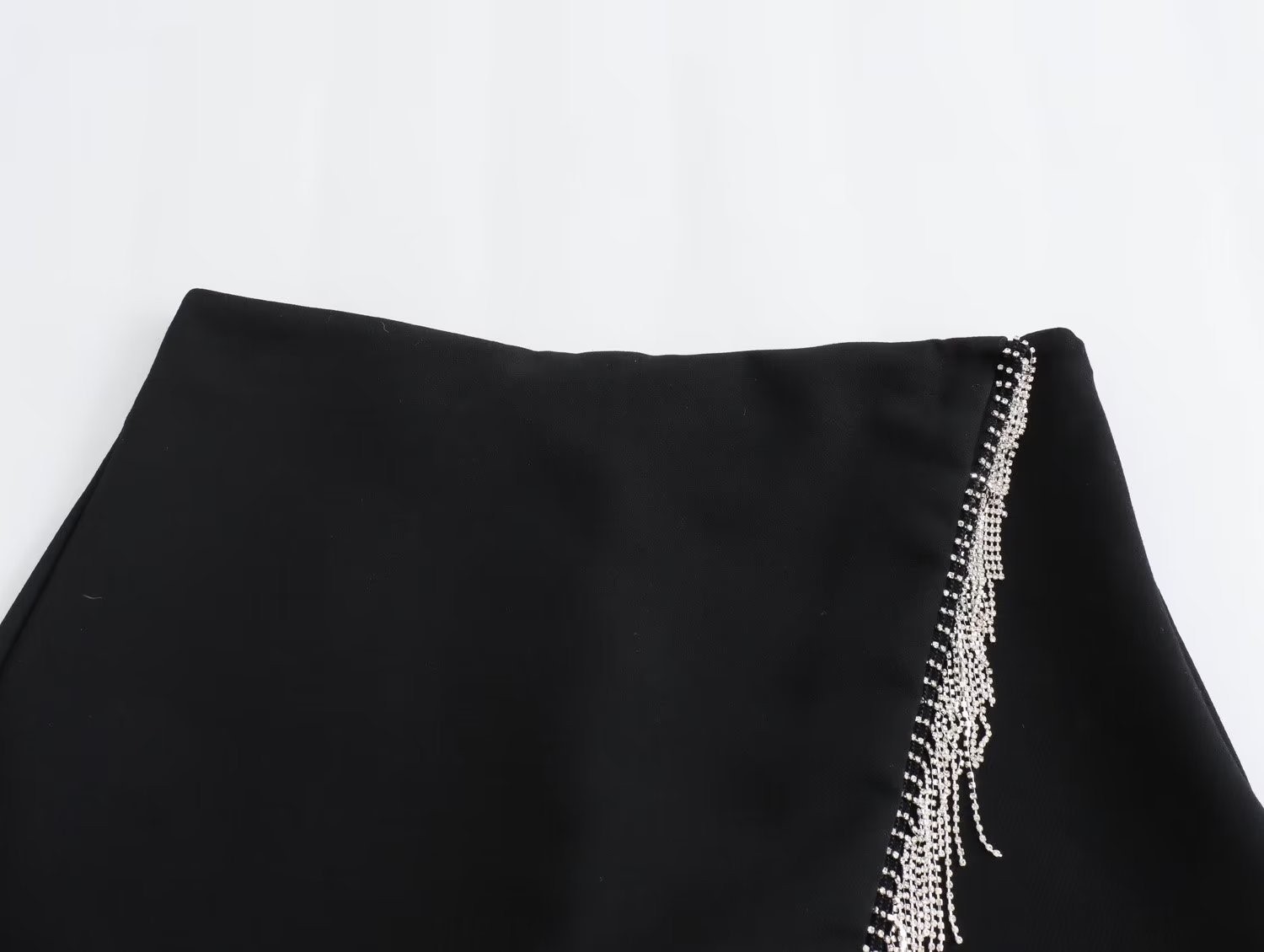Beaded Fringed Skirt Pants