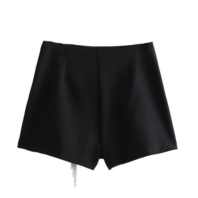 Beaded Fringed Skirt Pants