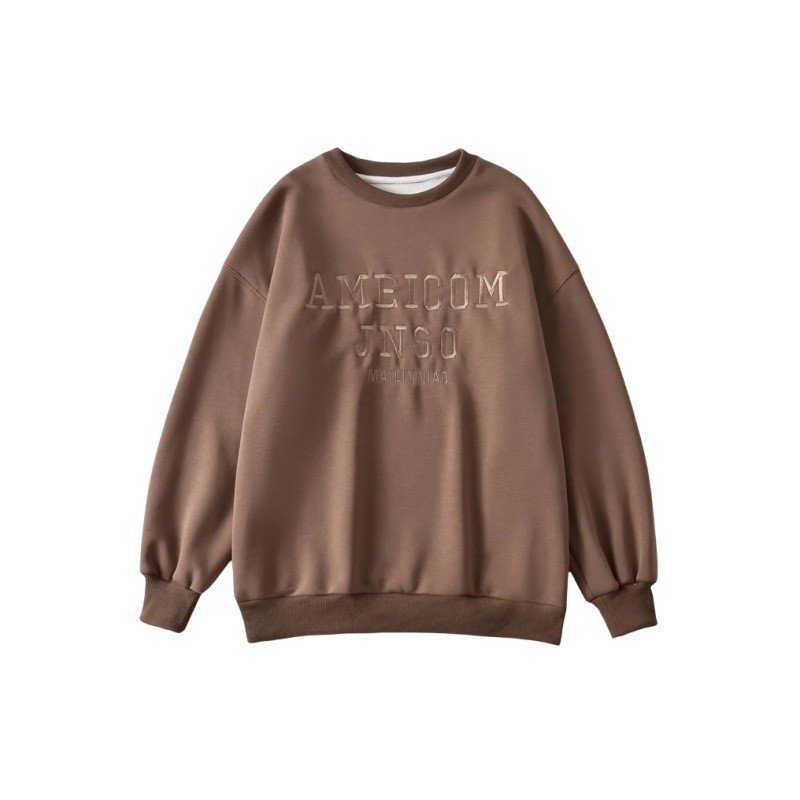 Letter Embroidered Sweater
