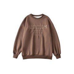 Letter Embroidered Sweater