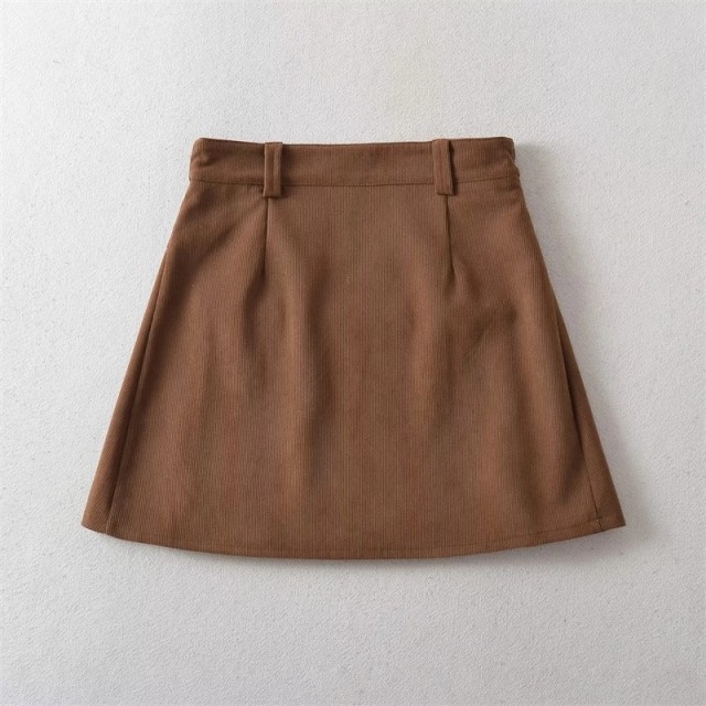 A-line Corduroy Skirt