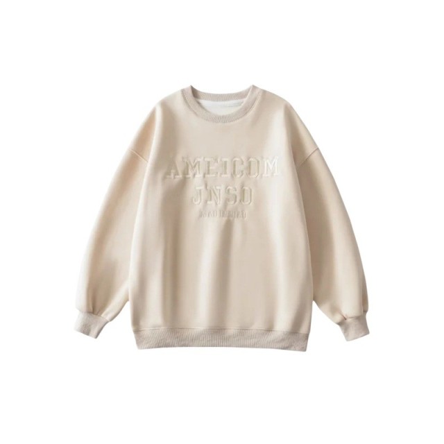 Letter Embroidered Sweater