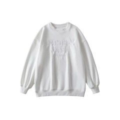 Letter Embroidered Sweater