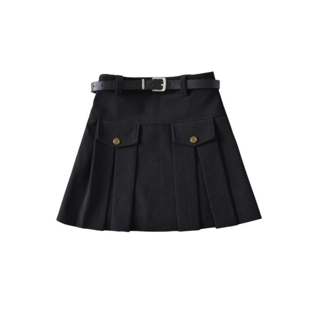 A-line Corduroy Skirt