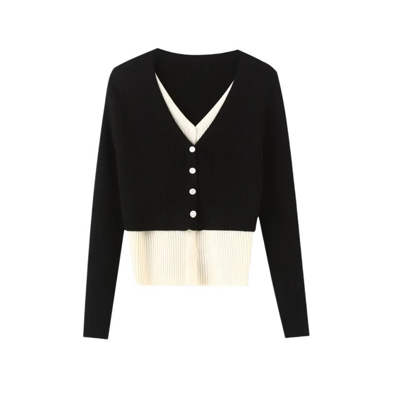 V-neck Knit Top