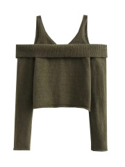 Off Shoulder Knit Top