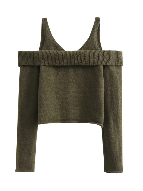 Off Shoulder Knit Top