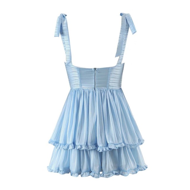Chiffon Printed Strap Dress
