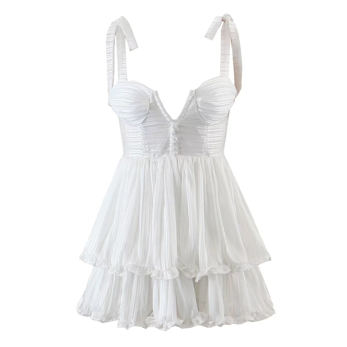 Chiffon Printed Strap Dress