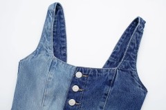 Denim Strap Top