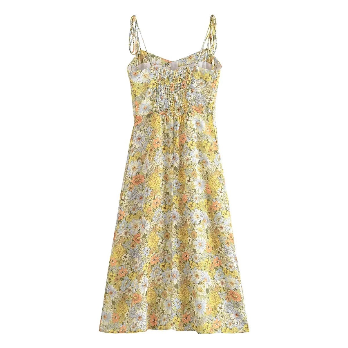 Daisy Print Strap Dress