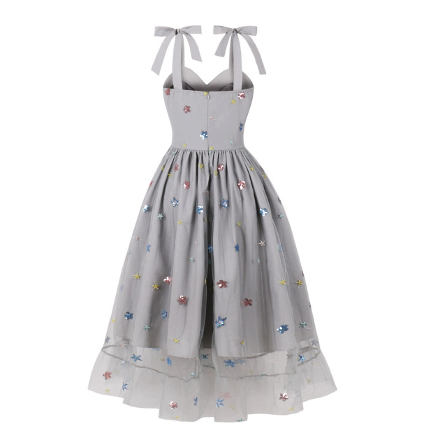Mesh strapless dress