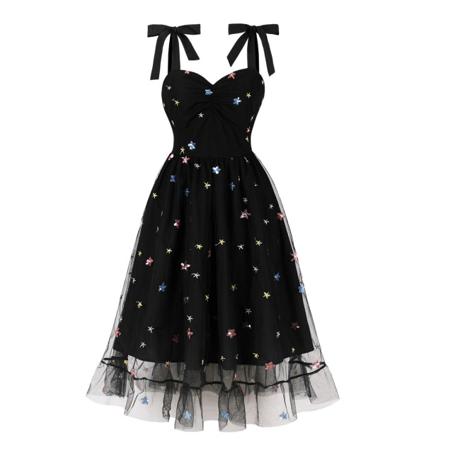 Mesh strapless dress