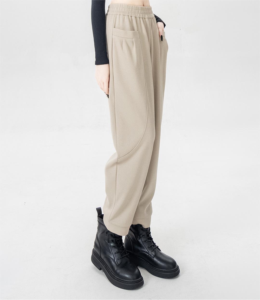 New fashion casual high-waisted slim radish pants