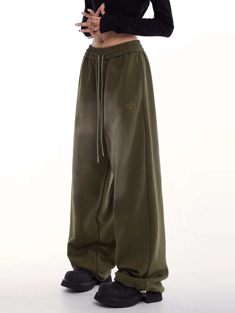Retro hip hop jazz dance straight leg casual pants
