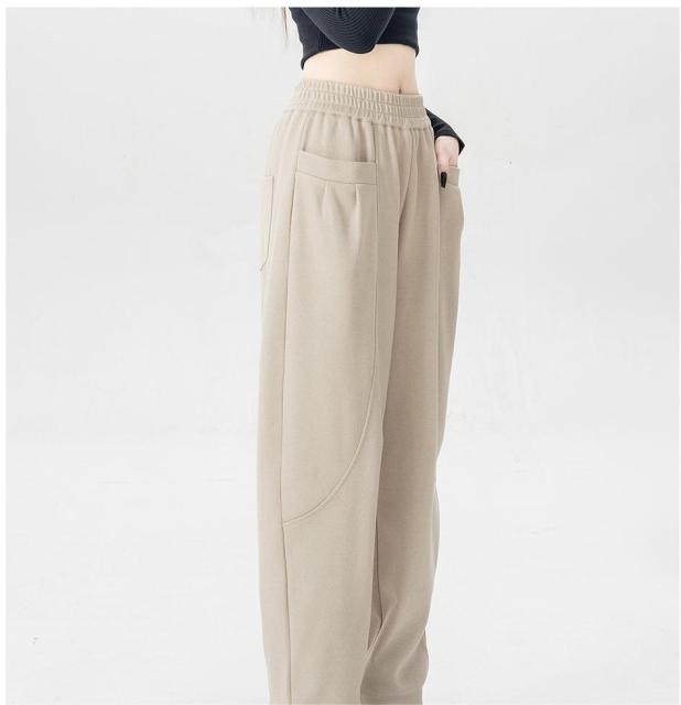 New fashion casual high-waisted slim radish pants