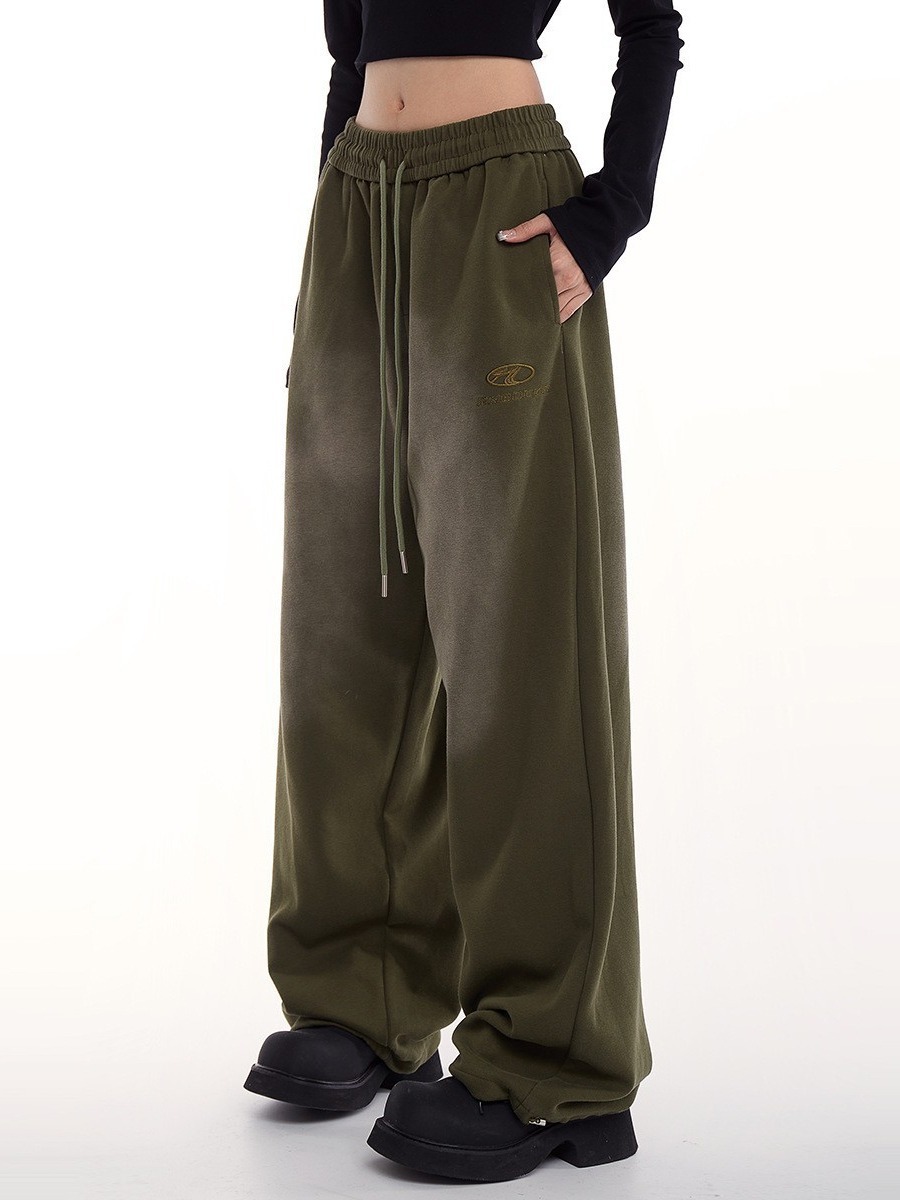 Retro hip hop jazz dance straight leg casual pants