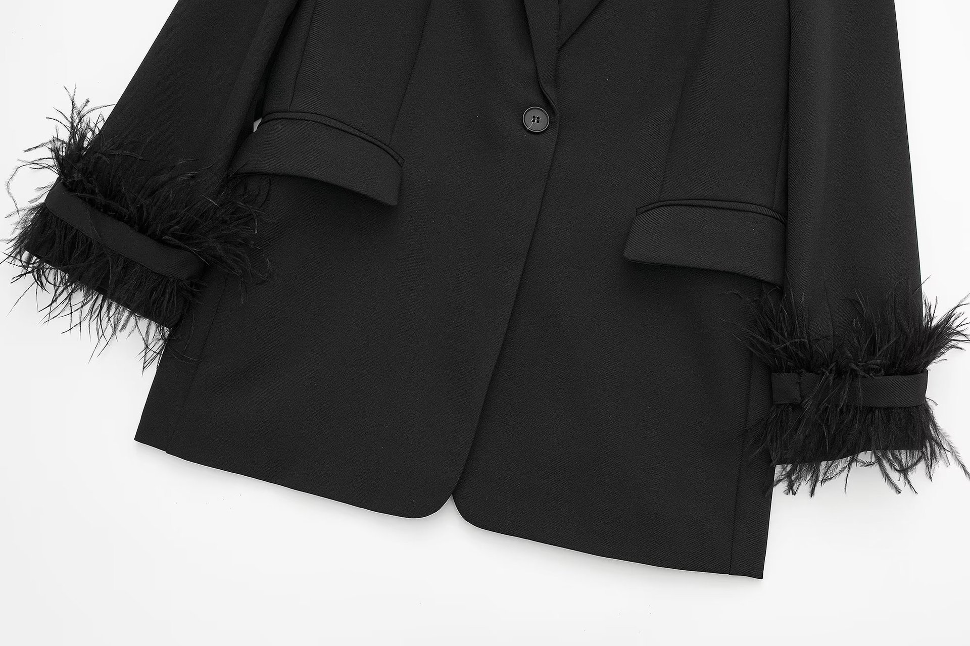 Black suit jacket lady
