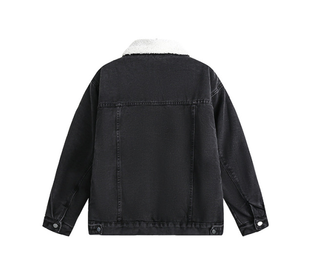 Vintage cashmere denim coats for men and women