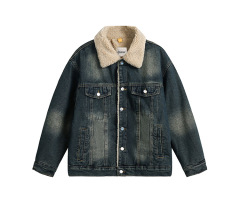 Vintage cashmere denim coats for men and women