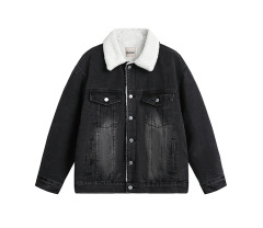Vintage cashmere denim coats for men and women
