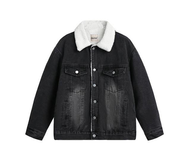 Vintage cashmere denim coats for men and women