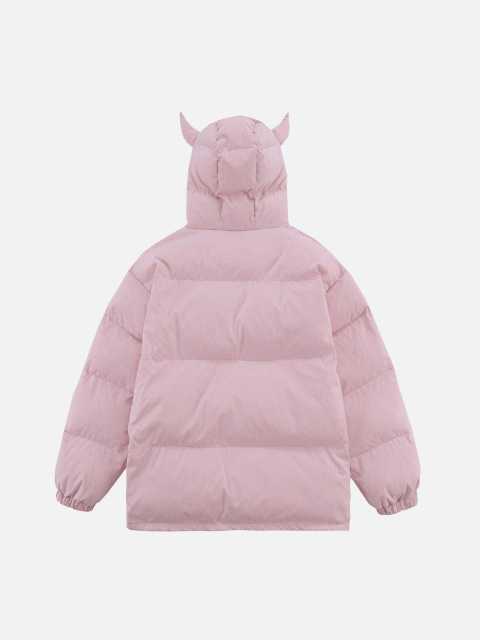 Hooded padded jacket for couples
