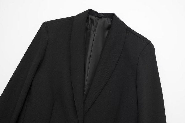 Black suit jacket lady