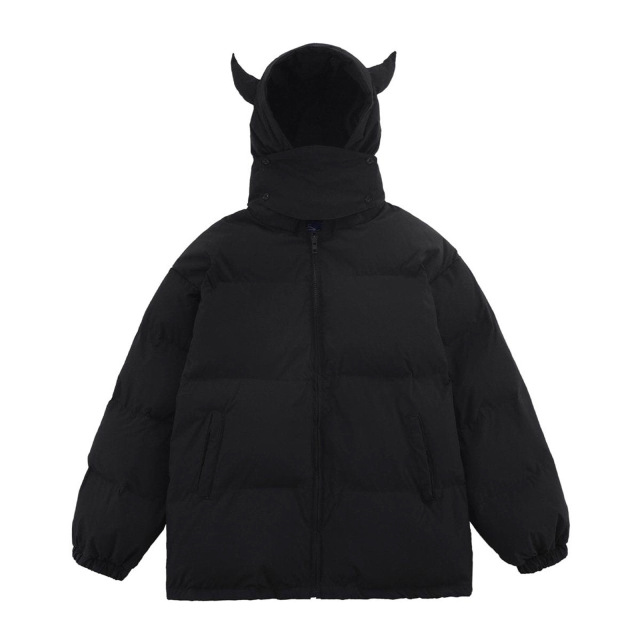 Hooded padded jacket for couples