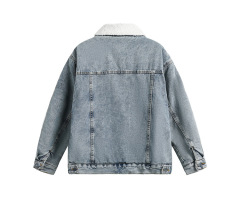 Vintage cashmere denim coats for men and women