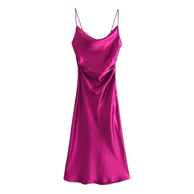 Satin dress slip dress evening dress