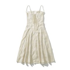 Strapless line-neck evening dress
