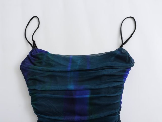 Halter dress Mesh skirt