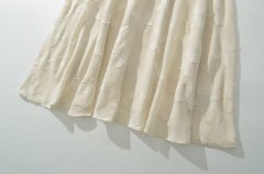Strapless line-neck evening dress