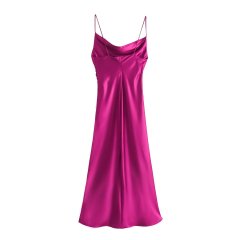 Satin dress slip dress evening dress