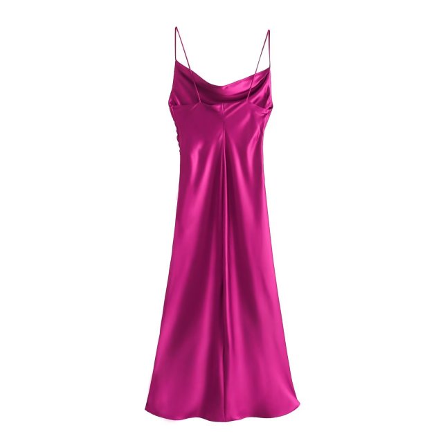 Satin dress slip dress evening dress