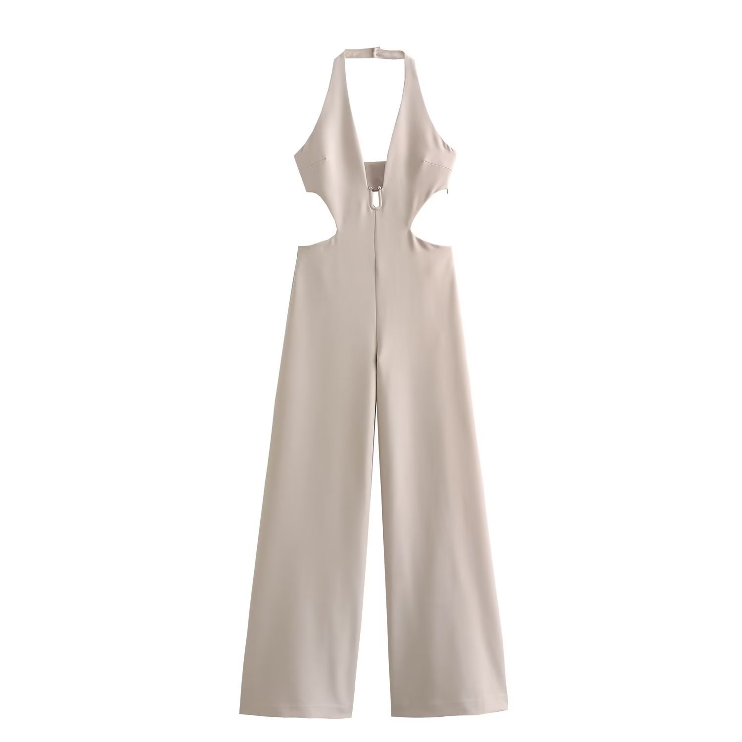 One-piece pants with neck hanging