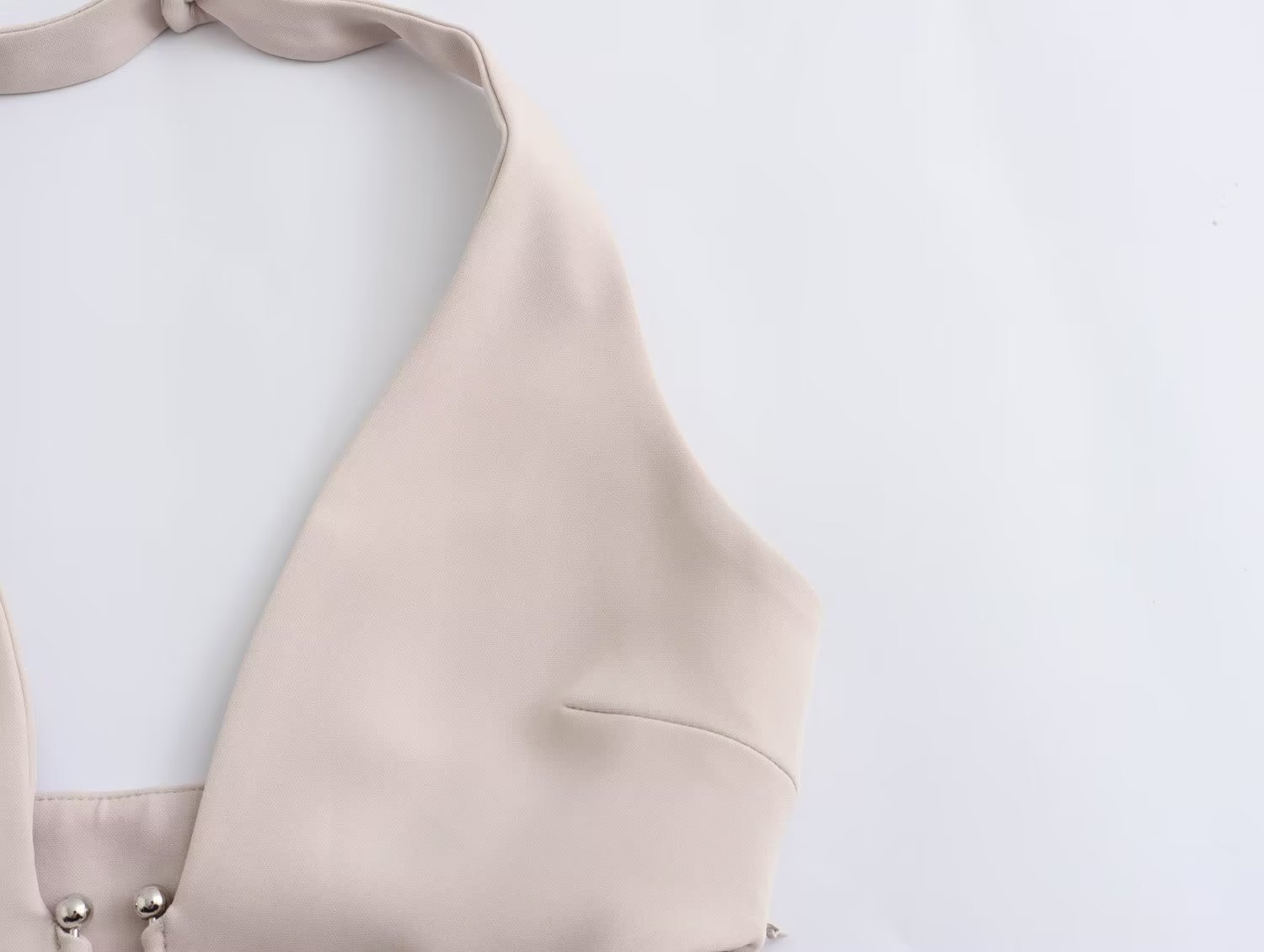 One-piece pants with neck hanging