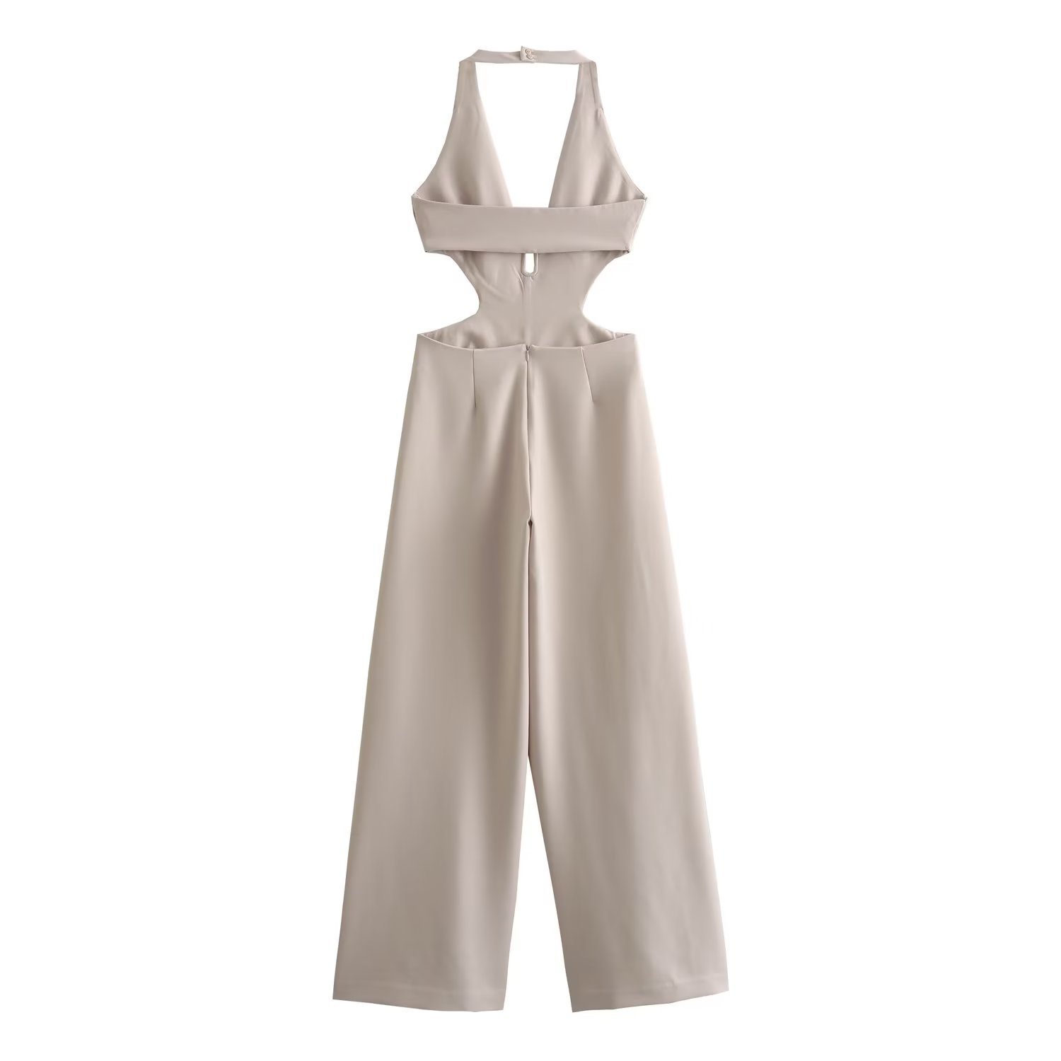 One-piece pants with neck hanging