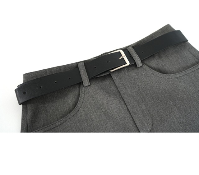Preppy suit skirt with hip skirt