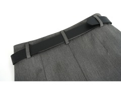 Preppy suit skirt with hip skirt