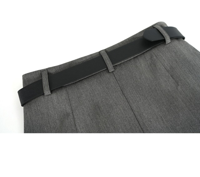 Preppy suit skirt with hip skirt