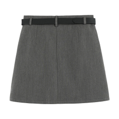 Preppy suit skirt with hip skirt