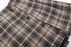 Preppy high-waisted plaid dress