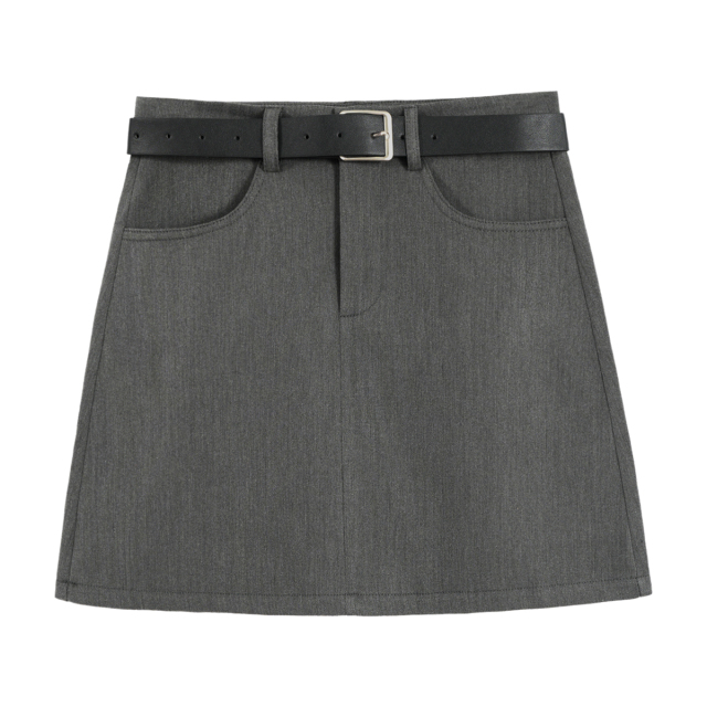 Preppy suit skirt with hip skirt