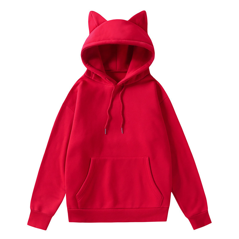 Casual hooded plush hoodie