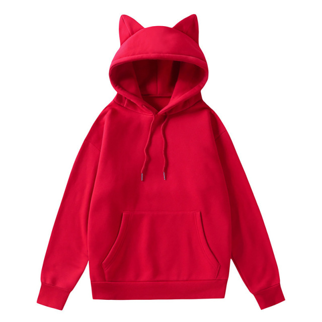 Casual hooded plush hoodie