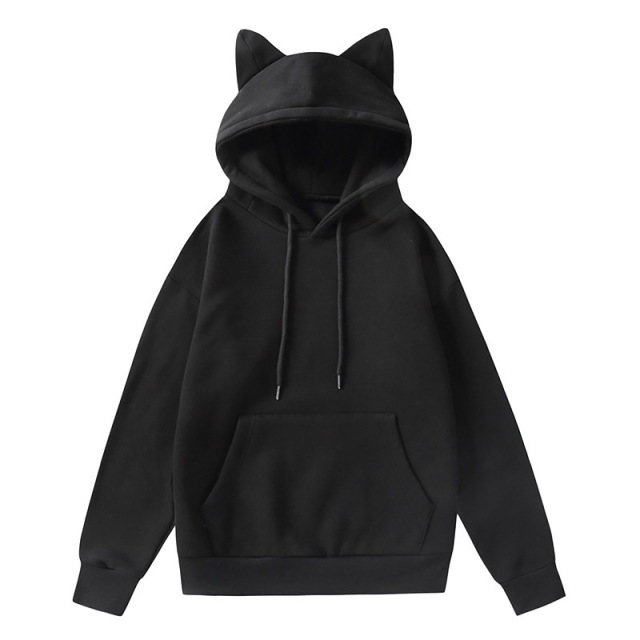 Casual hooded plush hoodie