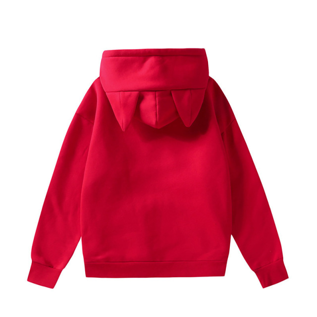 Casual hooded plush hoodie