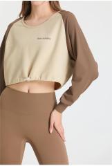 Short yoga wear fitness top